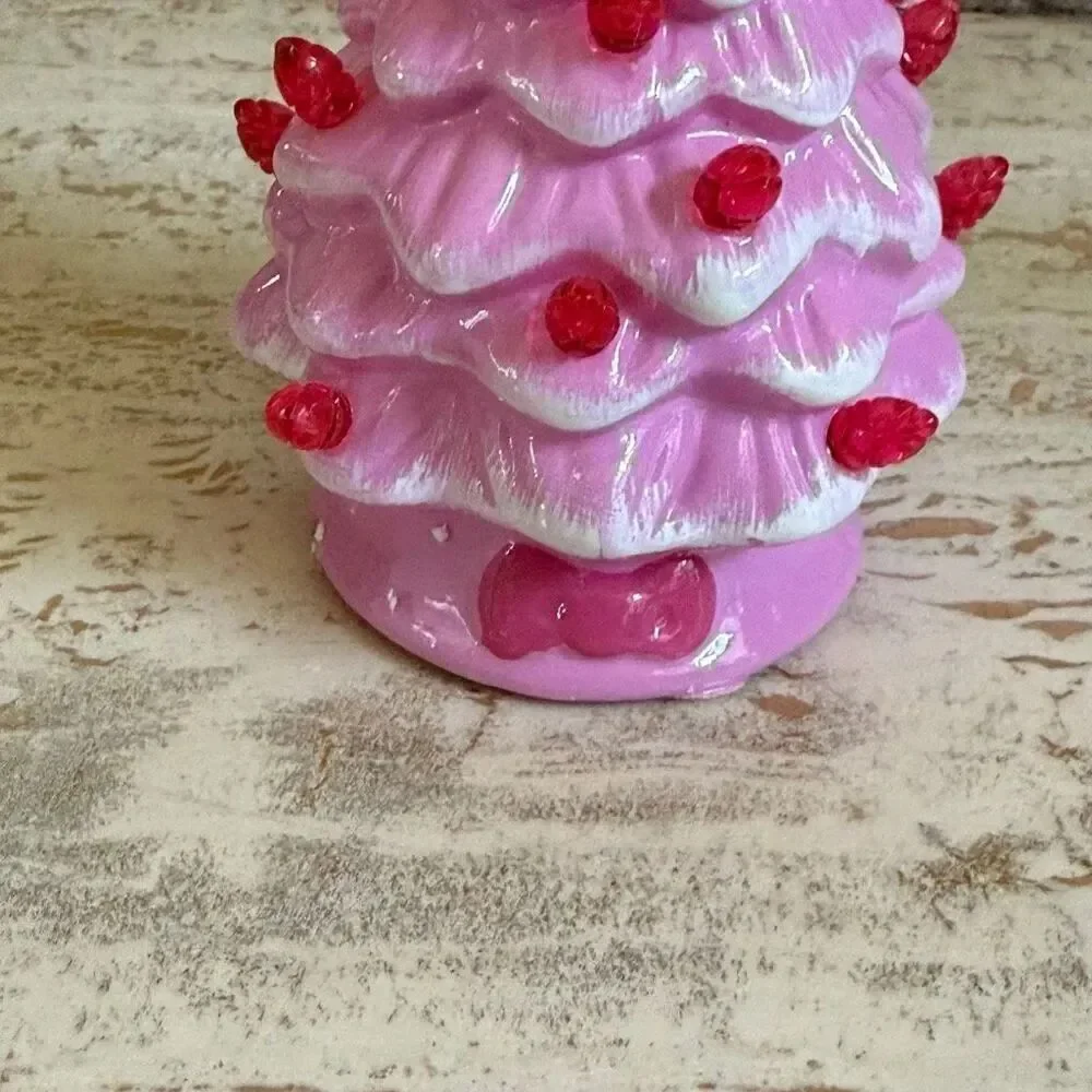 Hello kitty ceramic Christmas tree small 5.8” Holiday Christmas Sanrio hellokitt